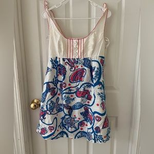 Lilly Pulitzer High Waist Mermaid Patterned Dress (4)
